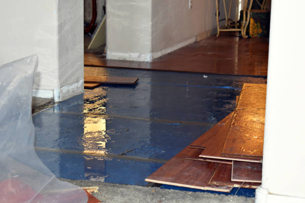 Professional Water Damage Restoration technician working in Jericho, NY